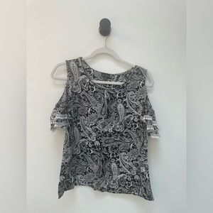 Coco + Carmen Open Shoulder Top